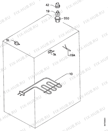 Взрыв-схема плиты (духовки) Zanussi ZC6418W - Схема узла Electrical equipment 268